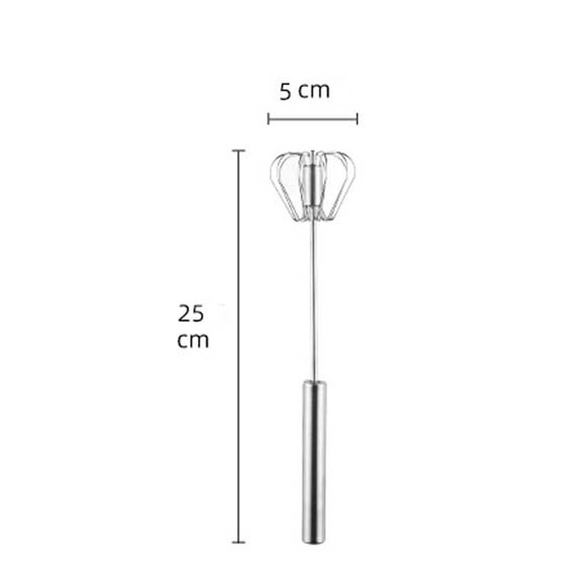 Stainless Steel Whisk Manual Mixer Kitchen Bar