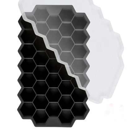 Silicone Honeycomb Ice Cube Maker with Lid