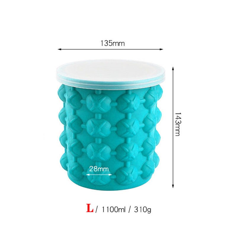 Ice Bucket Mold With Lid Portable Ice Cube Maker