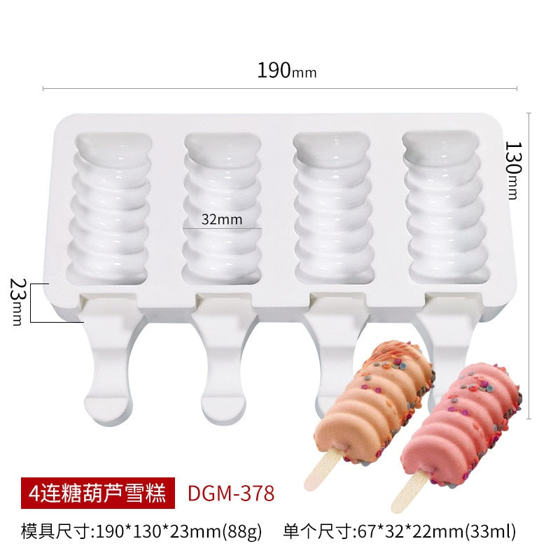 Ice cream popsicle mold ice cream silicone  pastry mold baking