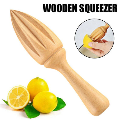 1 piece Ten-corner Shape Wooden Lemon Squeezer