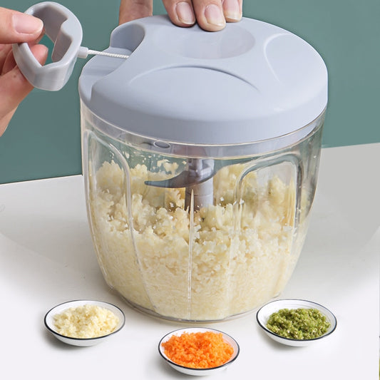 Kitchen Hand Pull Food Manual Chopper for Garlic Masher