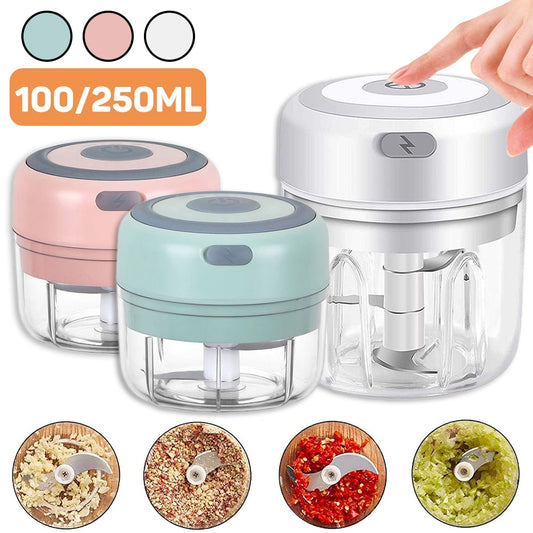 Kitchen Mini Electric Cutter USB Charging Food Chopper Complementary Food Mixer