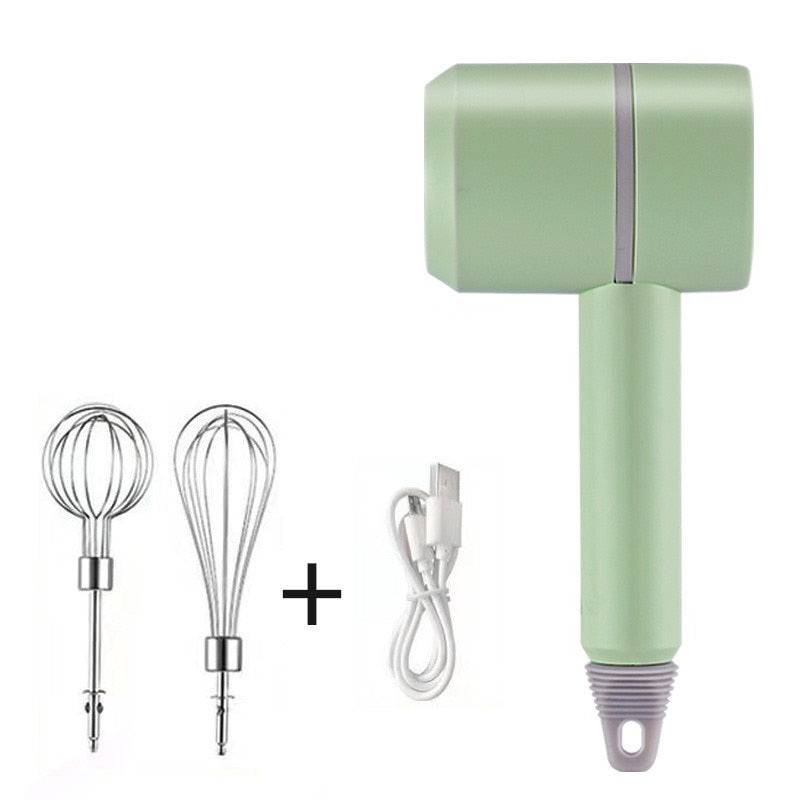 Electric Food Mixer Wireless Portable Hand Blender 3 Speeds