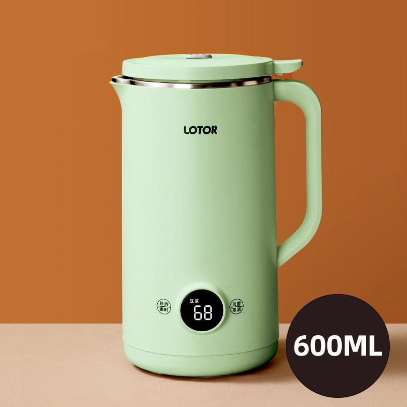 600ml Mini Soybean Milk Machine Electric Juicer Automatic Heating Cooking