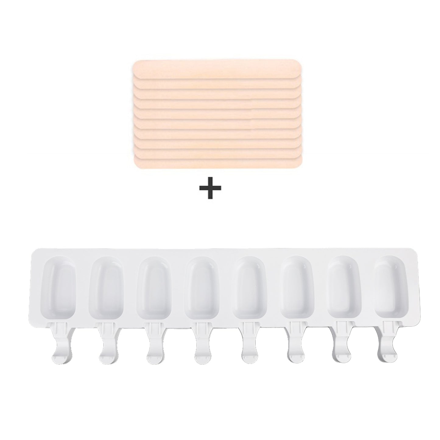 Ice Cream Molds 4 Cell Ice Cube Tray Food Safe Homemade Freezer