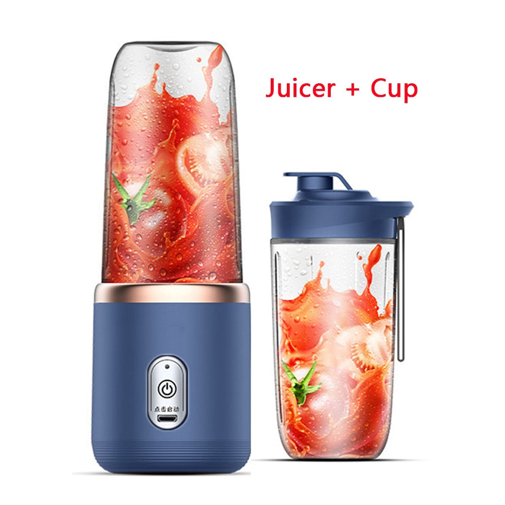 6 Blade Mini Juicer Cup Extractor Smoothie USB Squeezer Blender
