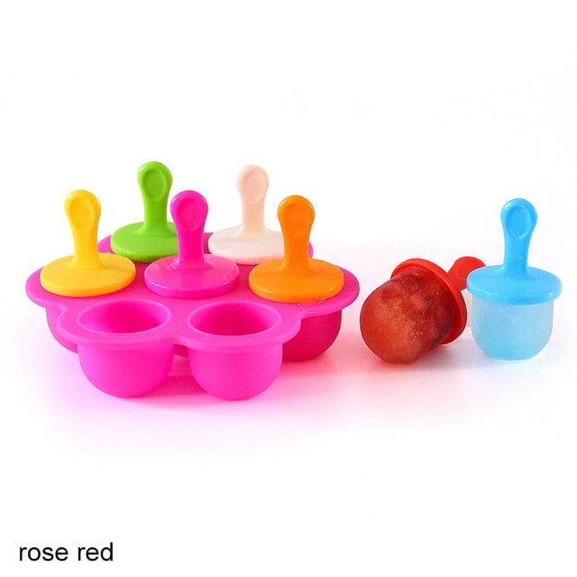 Ice Cream Mold Lolly Popsicle Maker Plastic Randomly Color