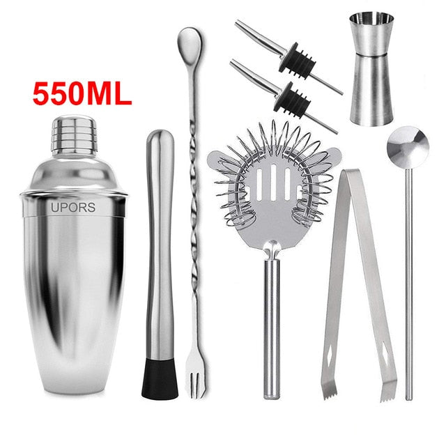 Cocktail Shaker Stainless Steel  Eco-Friendly Kit Bartender