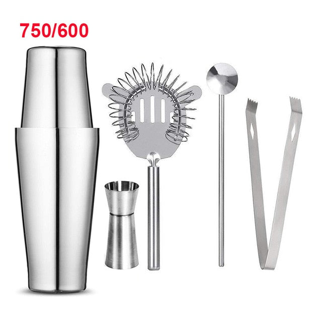 Cocktail Shaker Stainless Steel  Eco-Friendly Kit Bartender