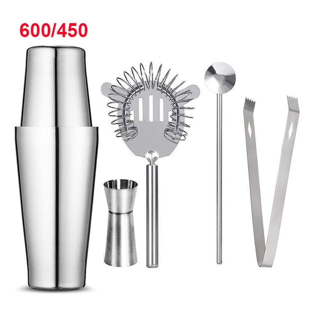 Cocktail Shaker Stainless Steel  Eco-Friendly Kit Bartender