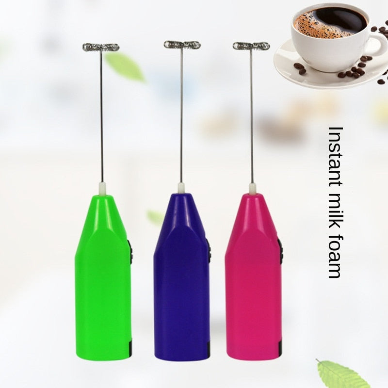 Electric Milk Coffee Maker Hand Mixer Cappuccino Ground Foam Blender