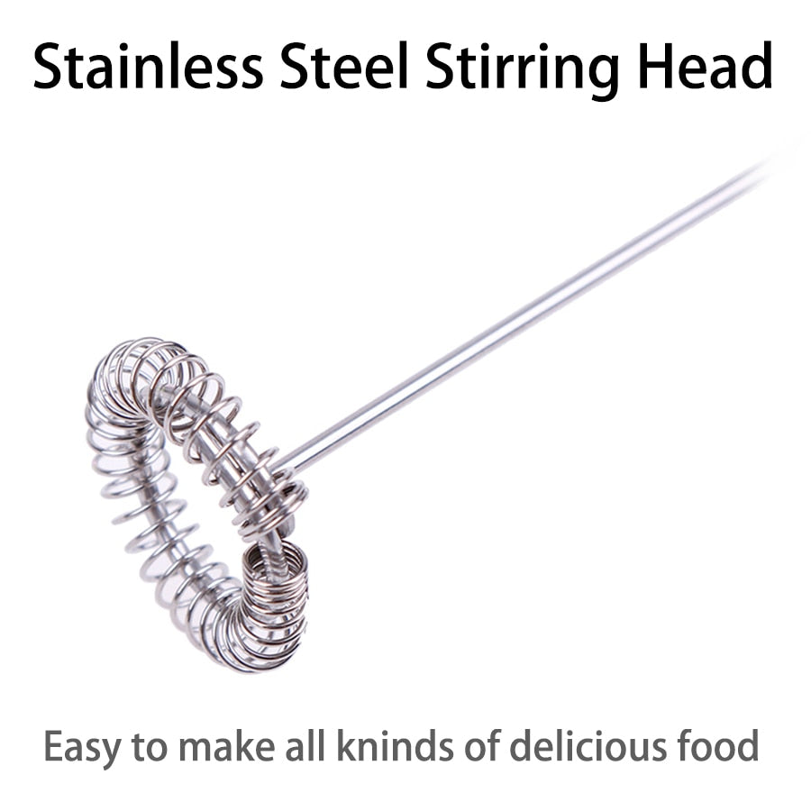 Milk Foamer Coffee Whisk Mixer Handle Stirrer Cappuccino