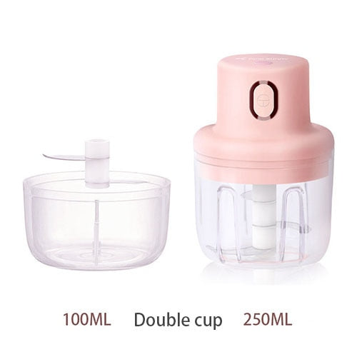 Electric Garlic Press Wireless portable food processor Mini Grinder