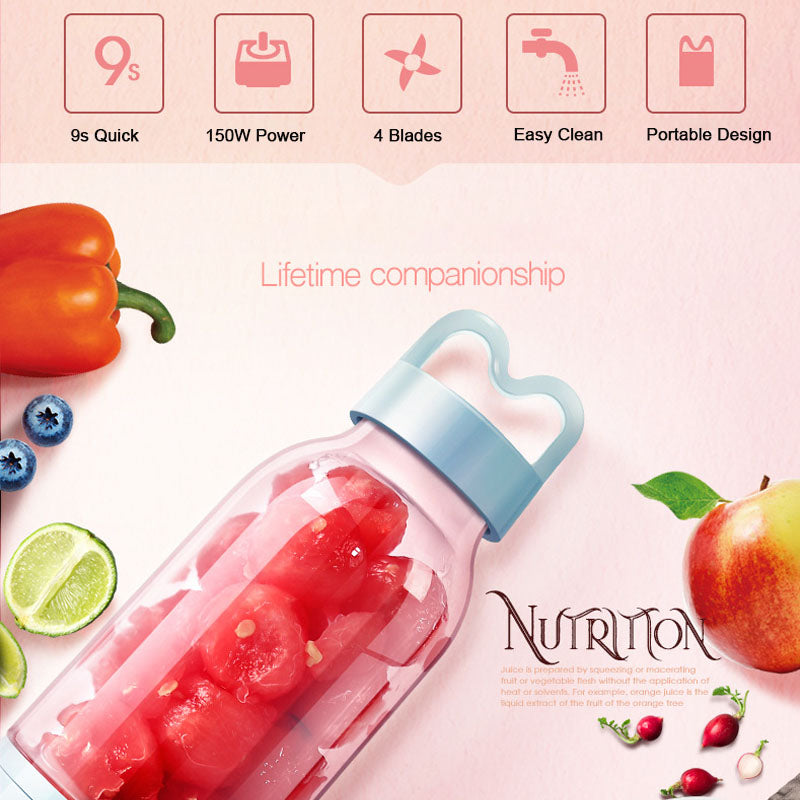 Portable Electric Juicer Blender Mixer Cup Blender Food Processor Make