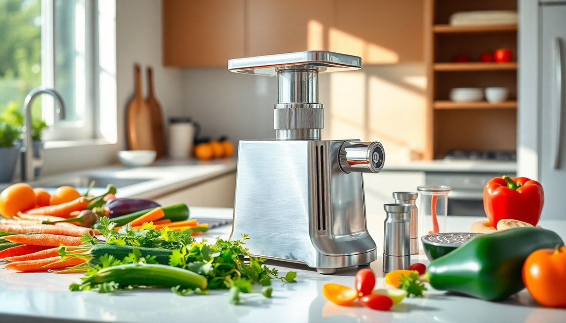 Revolutionize Your Meal Prep with the Multifunctional Vegetable Kitchen Shredder Grater from BlenderJuice.com