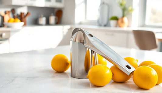 Unlock the Zesty Potential of Your Kitchen with the Stainless Steel Lemon Squeezer from BlenderJuice.com