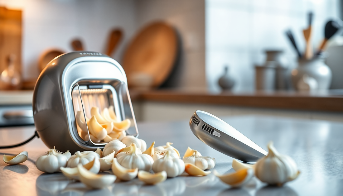 Peeling Garlic Artifact: Elevate Your Cooking with Electric Garlic Peelers from BlenderJuice.com