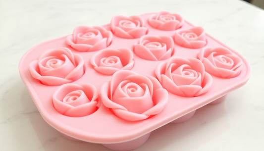 Elevate Your Drinks and Desserts with Rose-Shaped Ice Cubes from BlenderJuice.com