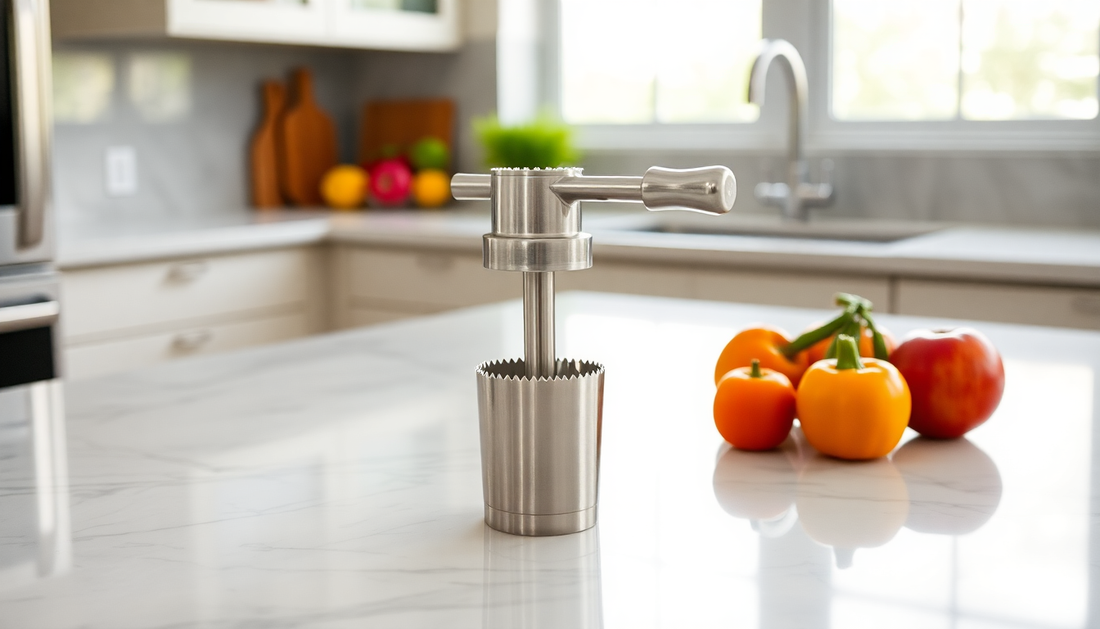 Discover the Versatility of the Sawtooth Household Kitchen Tool: Your Hand-Cranked Fruit and Vegetable Masher from BlenderJuice.com