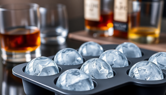 Elevate Your Drinks with the Ice Hockey Mold Whiskey Spherical Ice Cube Ice Tray from BlenderJuice.com