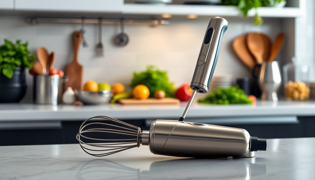 Revolutionize Your Kitchen with the Three-in-One Wireless Electric Whisk from BlenderJuice.com