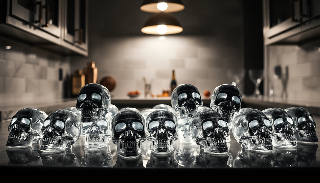 Unleash Your Creativity with the 3D Skull Mold Ice Cube Tray from BlenderJuice.com