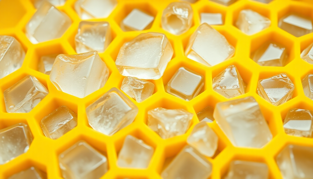 Elevate Your Drinks and Dishes with Honeycomb Silicone Ice Trays from BlenderJuice.com