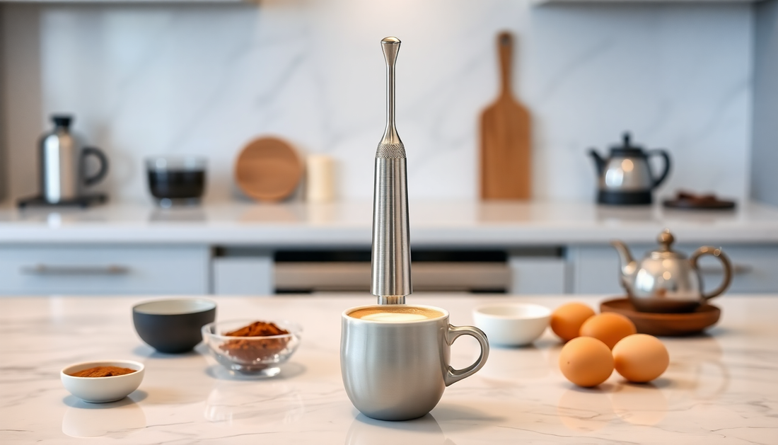 Unlock the Power of Frothy Perfection: Discover the Mini Milk Frother at BlenderJuice.com