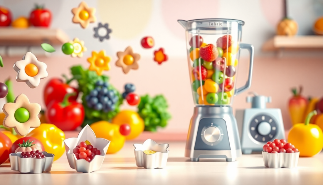 Elevate Your Meals with Vegetable, Fruit, and Flower Shaped Cutting Tools from BlenderJuice.com