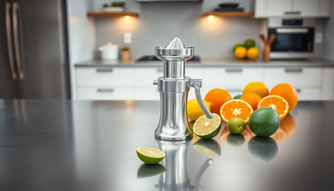 Unlock the Power of Fresh Juice with the Aluminum Alloy Manual Juice Fruit Squeezer