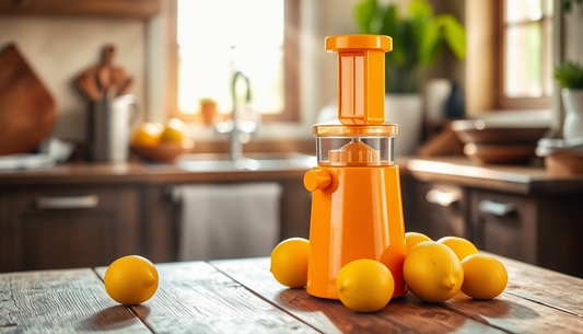 Unlock the Zesty Goodness: Discover the Orange Manual Lemon Juicer at BlenderJuice.com