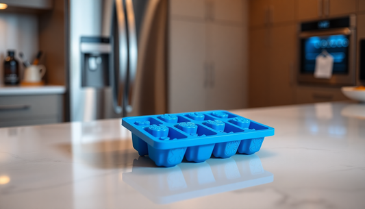 Elevate Your Beverages with the Ice Hockey Silicone Press Ice Cube Tray from BlenderJuice.com