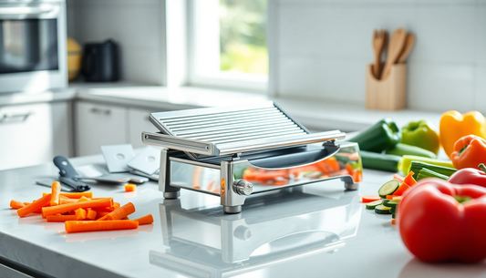 Elevate Your Culinary Creations with the Versatile Vegetable Cutter Round Mandoline Slicer Grater from BlenderJuice.com