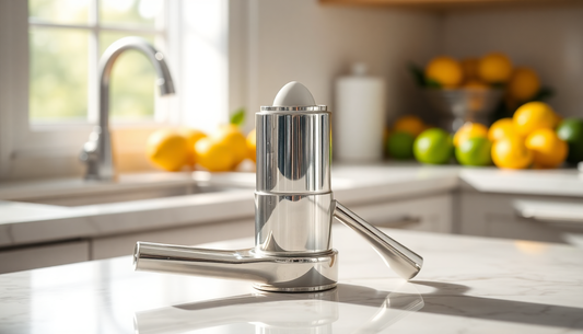 Elevate Your Culinary Experience with the Stainless Steel Manual Lemon Squeezer from BlenderJuice.com