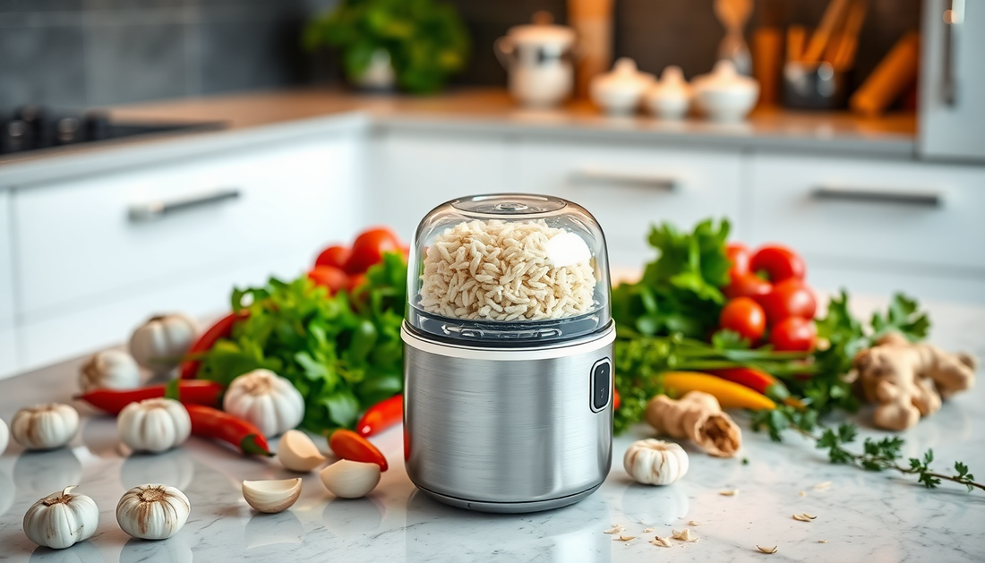 Revolutionize Your Cooking with the Mini Electric Garlic Chopper from BlenderJuice.com