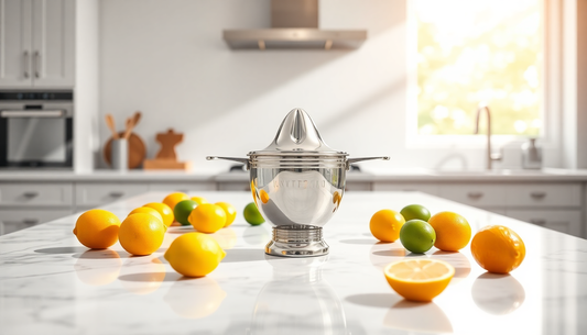 Unlock the Power of Fresh Citrus with the Metal Lemon Squeezer from BlenderJuice.com