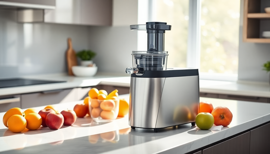 Unlock the Power of Slow Juicing with the Large Wide Mouth Feeding Chute Slow Juicer from BlenderJuice.com