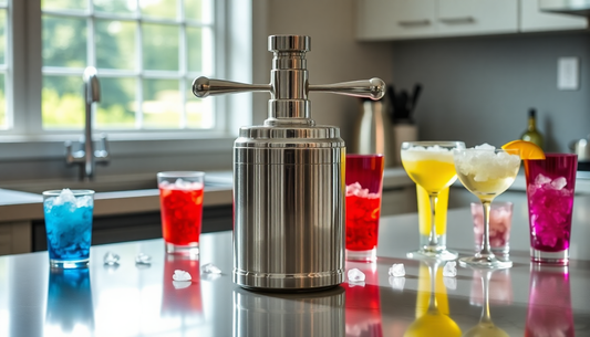 Elevate Your Drinks with the Portable Manual Ice Crusher from BlenderJuice.com