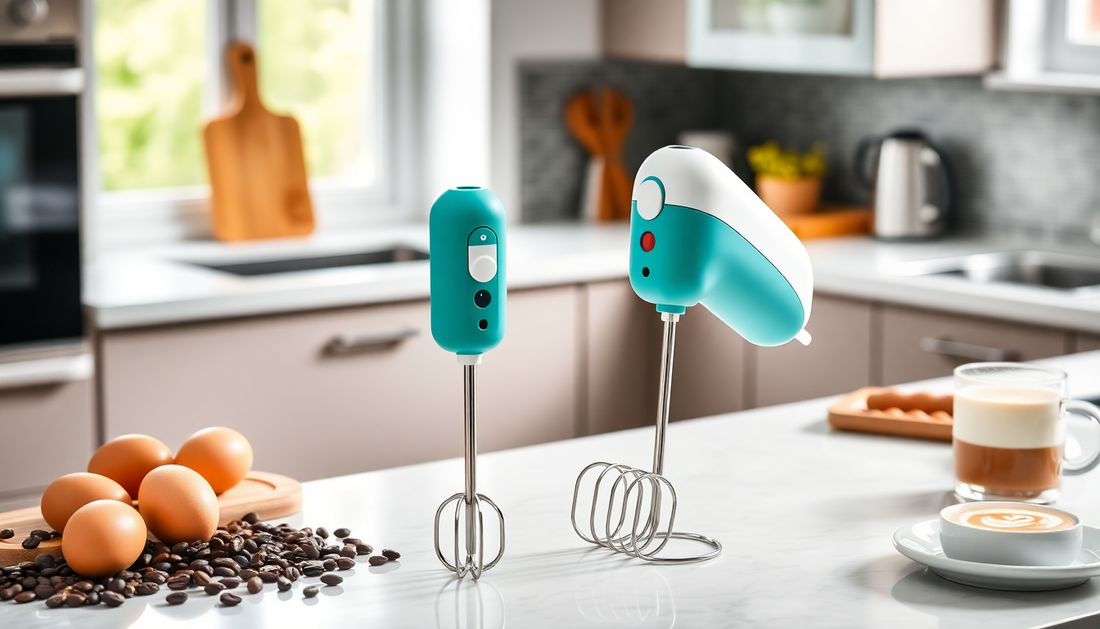 Elevate Your Kitchen with the Powerful 2pcs Portable Hand Mini Mixer Blender from BlenderJuice.com