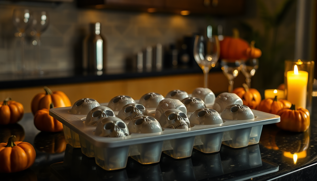 Spooky Sips: Elevate Your Halloween Celebrations with the Skull-Shaped Ice Tray from BlenderJuice.com