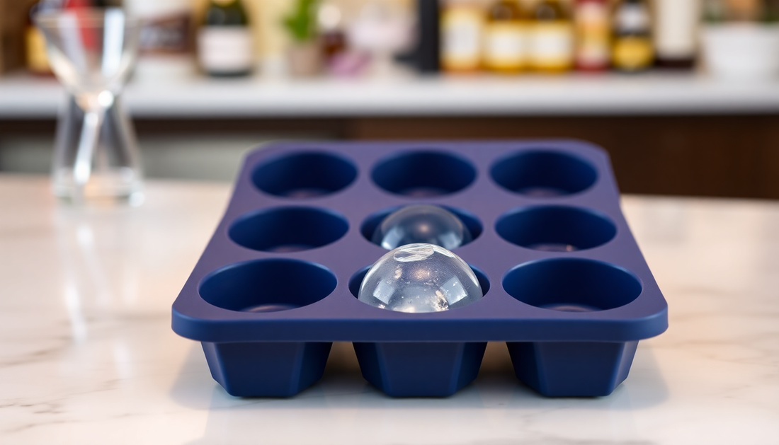 Elevate Your Drinks with the 2-Inch Round Ice Cube Ball Maker from BlenderJuice.com