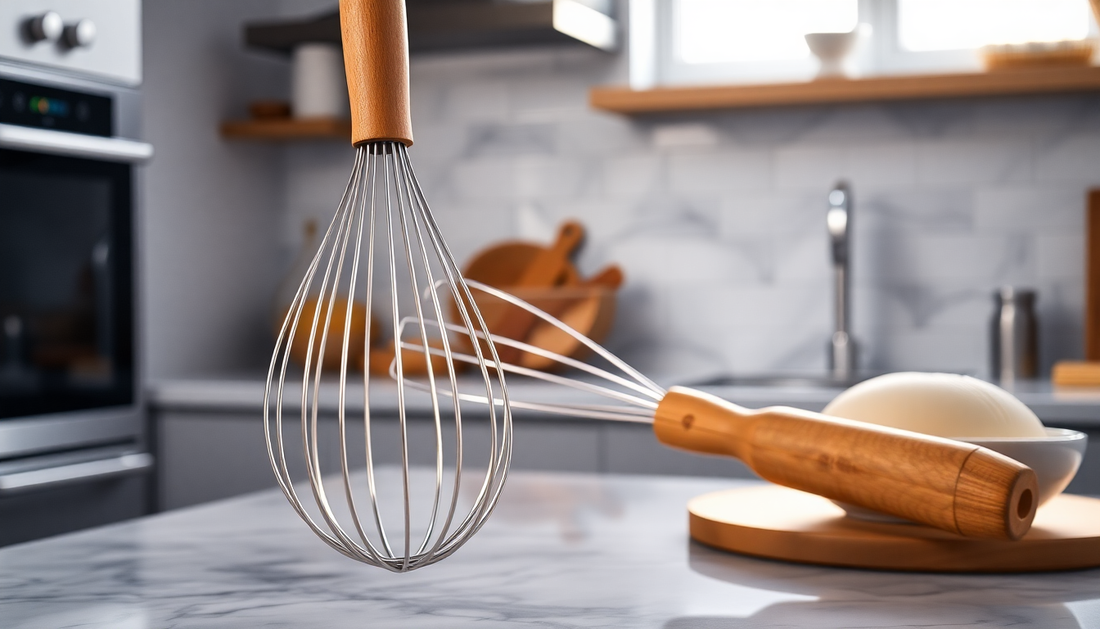 Unlock the Power of Baking with the Stainless Steel Danish Dough Whisk from BlenderJuice.com