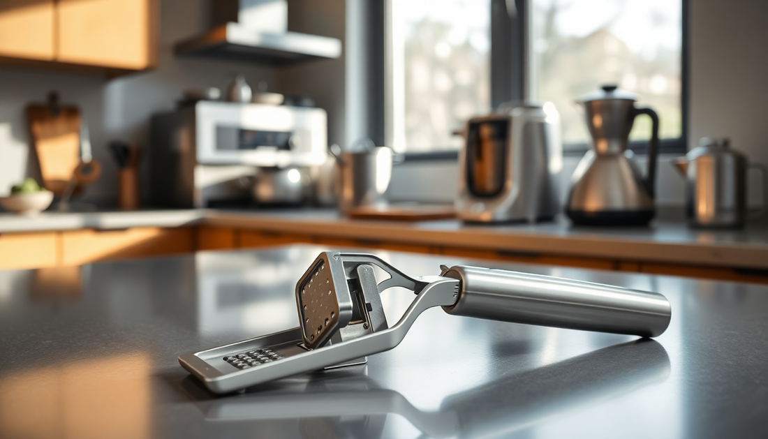 Stainless Steel Garlic Cutter: The Essential Kitchen Companion at BlenderJuice.com