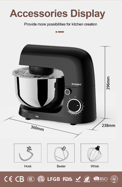 Stand Mixer Chef Machine Food Mixer 10-Speed Control