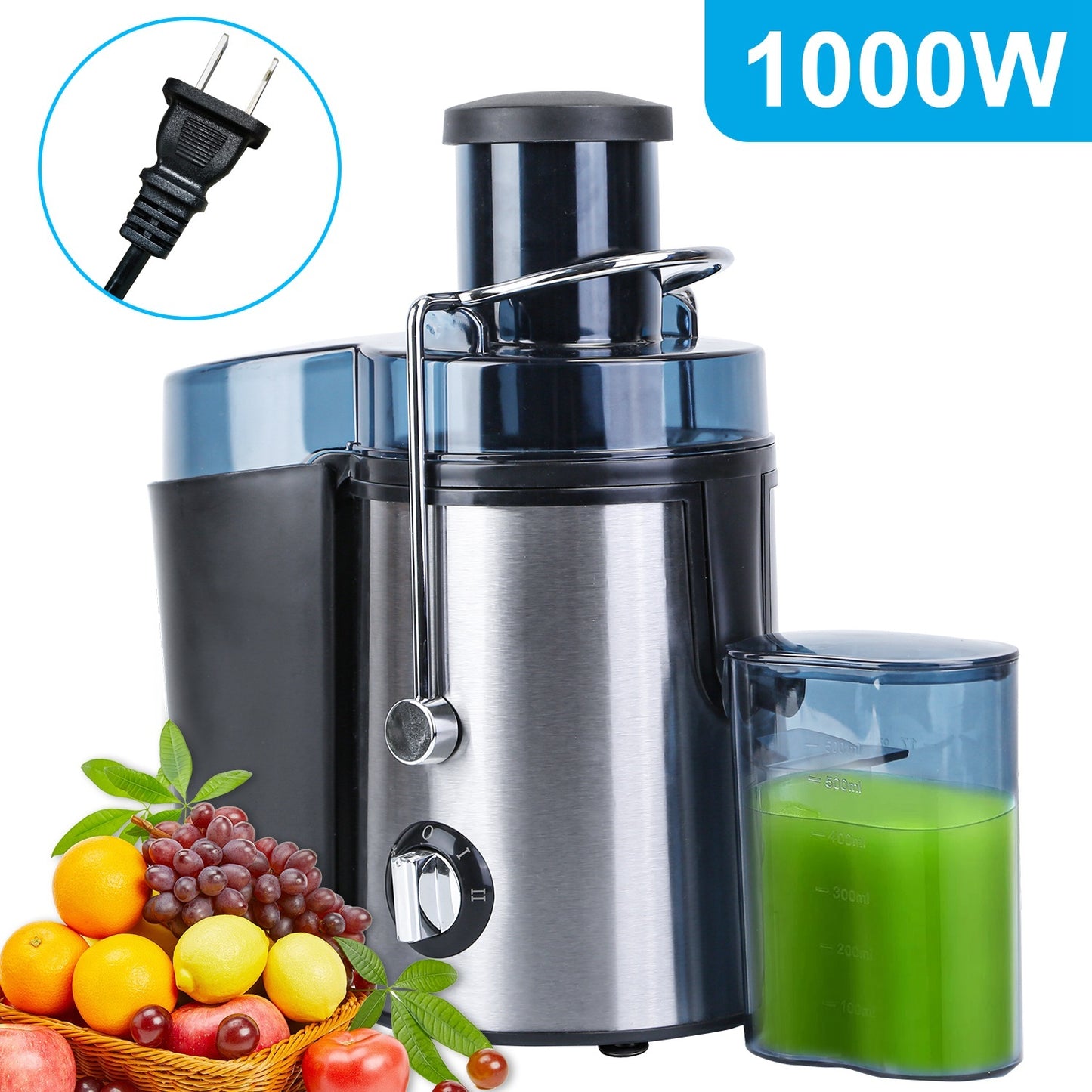 1Pc Centrifugal Juicer Juice Extractor Pulp Collector Electric Juicer