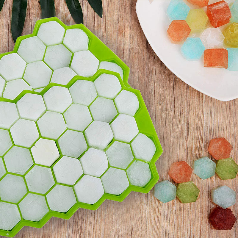 Honeycomb silicone ice tray