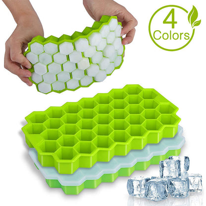 Honeycomb silicone ice tray