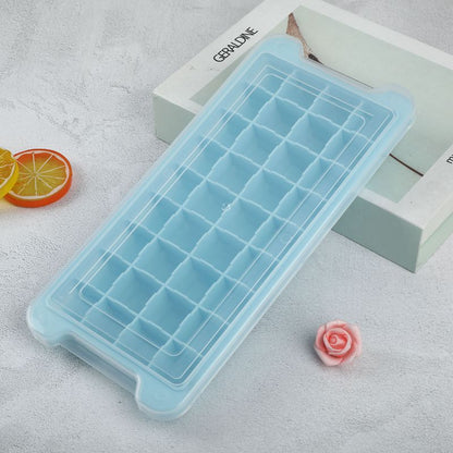 Household 36-cell silicone ice tray with lid