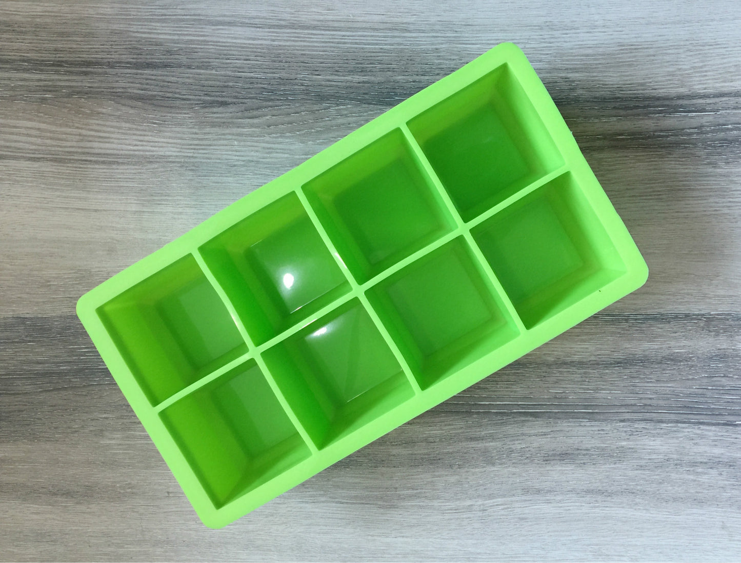 Silicone 8-cell ice tray without lid mold